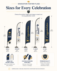 Custom Graduation Feather Flags,Custom Flags & Banners Manufacturer | Low MOQ, Fast Turnaround,Custom Graduation Feather Flags