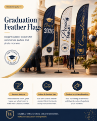 Custom Graduation Feather Flags,Custom Flags & Banners Manufacturer | Low MOQ, Fast Turnaround,Custom Graduation Feather Flags