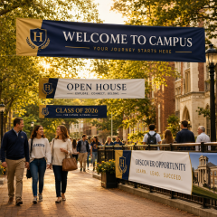 Custom Campus Avenue Banners,Custom Flags & Banners Manufacturer | Low MOQ, Fast Turnaround,Custom Campus Avenue Banners