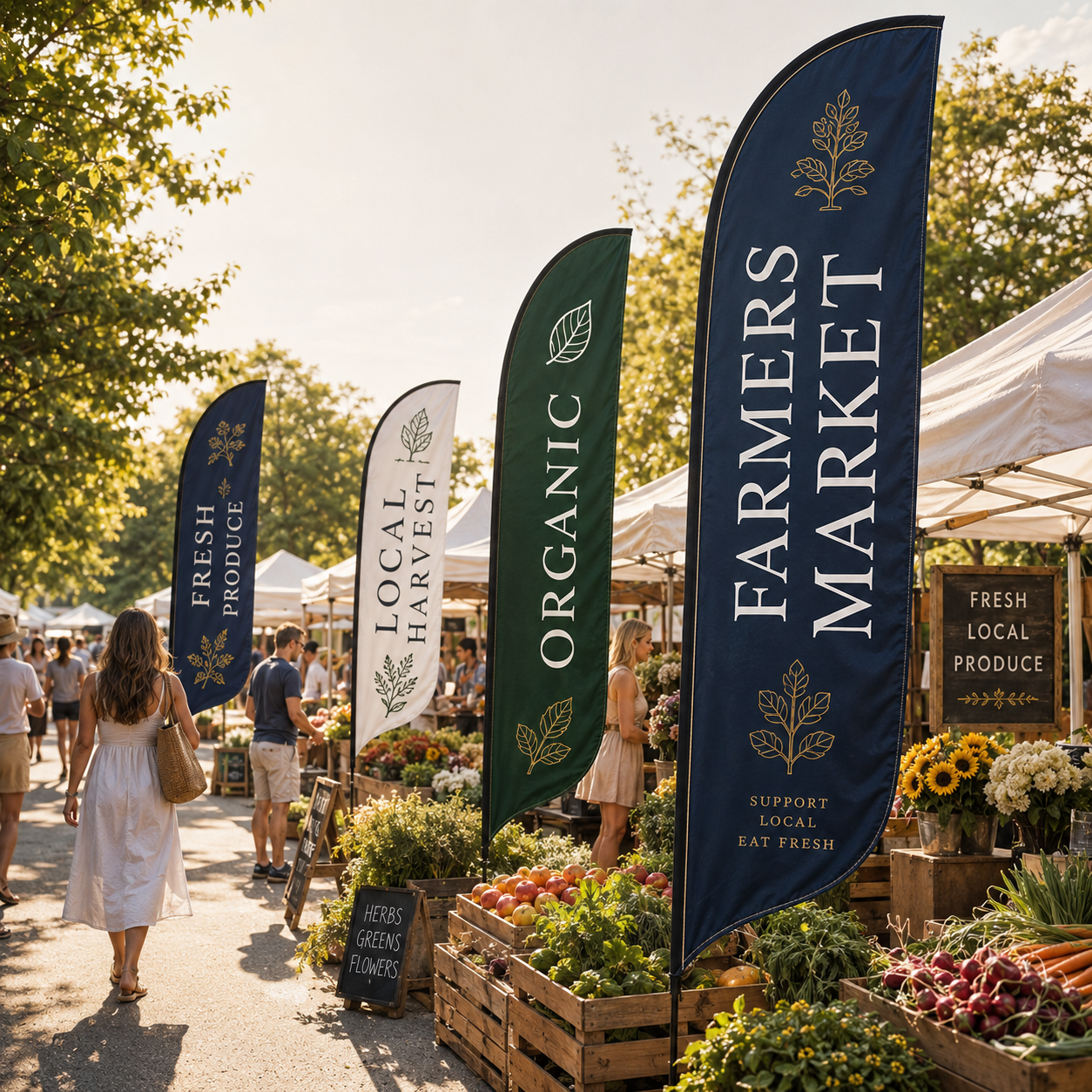 Custom Farmers Market Flags,Custom Flags & Banners Manufacturer | Low MOQ, Fast Turnaround,Custom Farmers Market Flags