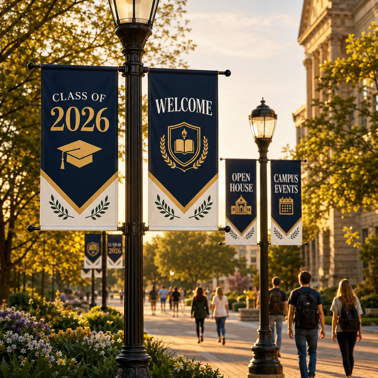 Custom Lamp Post Banners,Custom Flags & Banners Manufacturer | Low MOQ, Fast Turnaround,Custom Lamp Post Banners