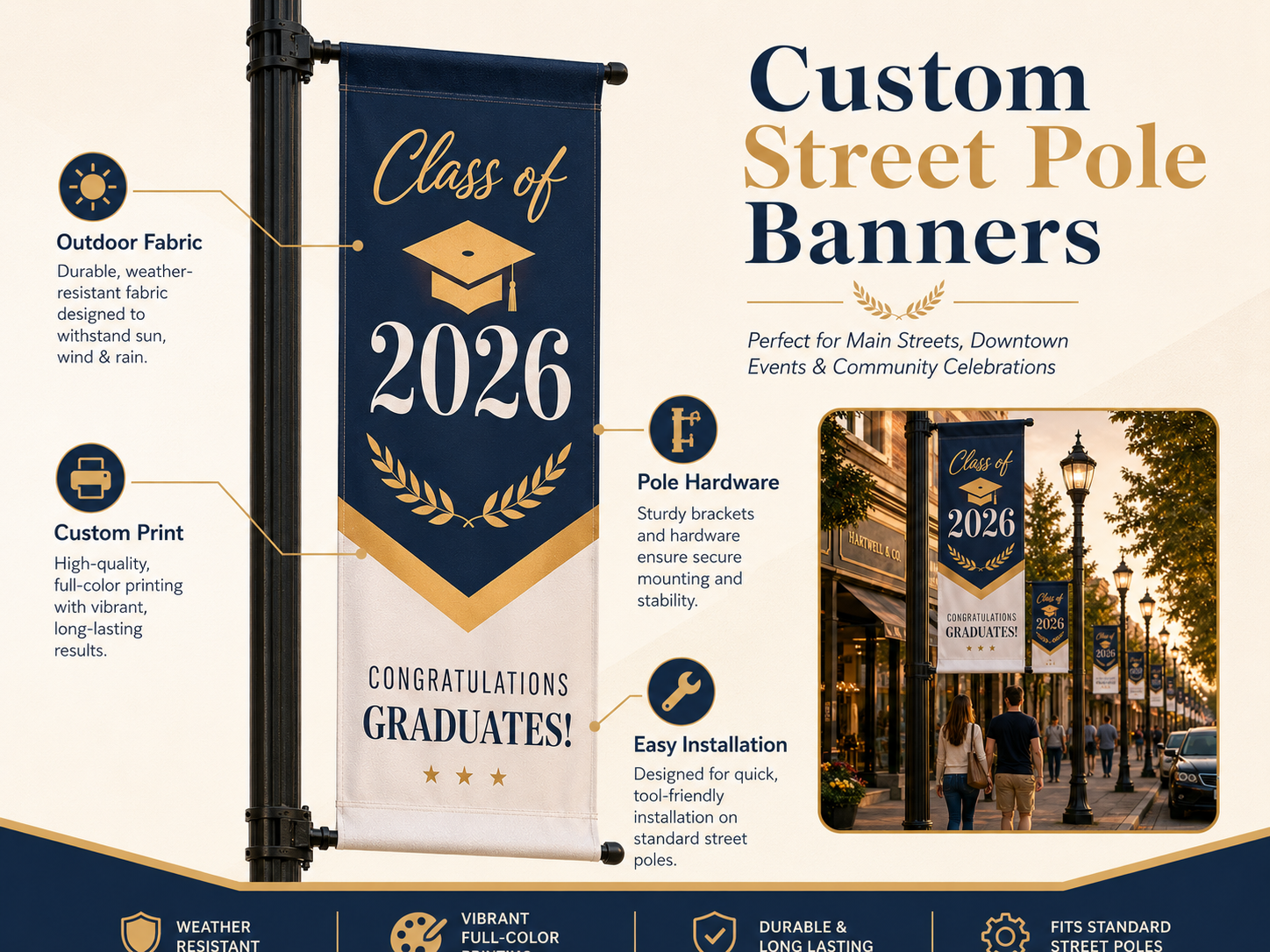 Custom Street Pole Banners,Custom Flags & Banners Manufacturer | Low MOQ, Fast Turnaround,Custom Street Pole Flags & Lamp Post Banners | Jiangtang