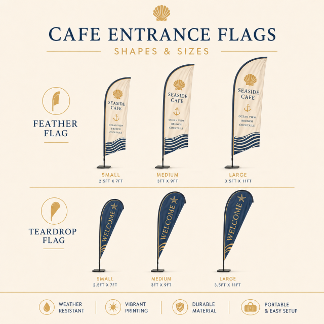 Custom Cafe Entrance Flags,Custom Flags & Banners Manufacturer | Low MOQ, Fast Turnaround,Custom Cafe Entrance Flags