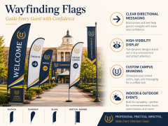 Custom Wayfinding Flags,Custom Flags & Banners Manufacturer | Low MOQ, Fast Turnaround,Custom Wayfinding Flags for Events