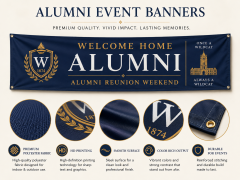 Custom Alumni Event Banners,Custom Flags & Banners Manufacturer | Low MOQ, Fast Turnaround,Custom Alumni Event Banners
