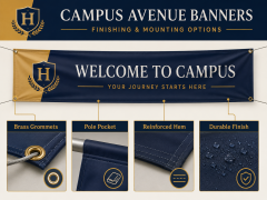 Custom Campus Avenue Banners,Custom Flags & Banners Manufacturer | Low MOQ, Fast Turnaround,Custom Campus Avenue Banners