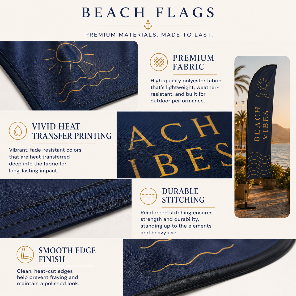 Custom Beach Flags,Custom Flags & Banners Manufacturer | Low MOQ, Fast Turnaround,Custom Beach Flags for Outdoor Events