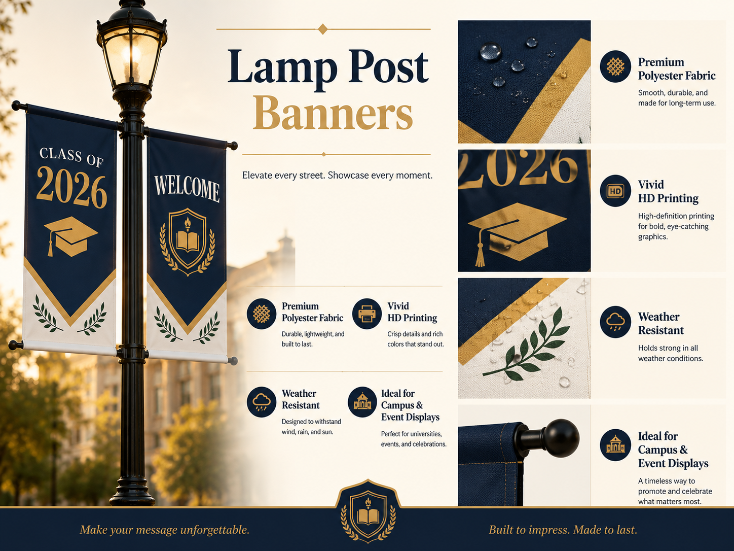 Custom Lamp Post Banners,Custom Flags & Banners Manufacturer | Low MOQ, Fast Turnaround,Custom Lamp Post Banners
