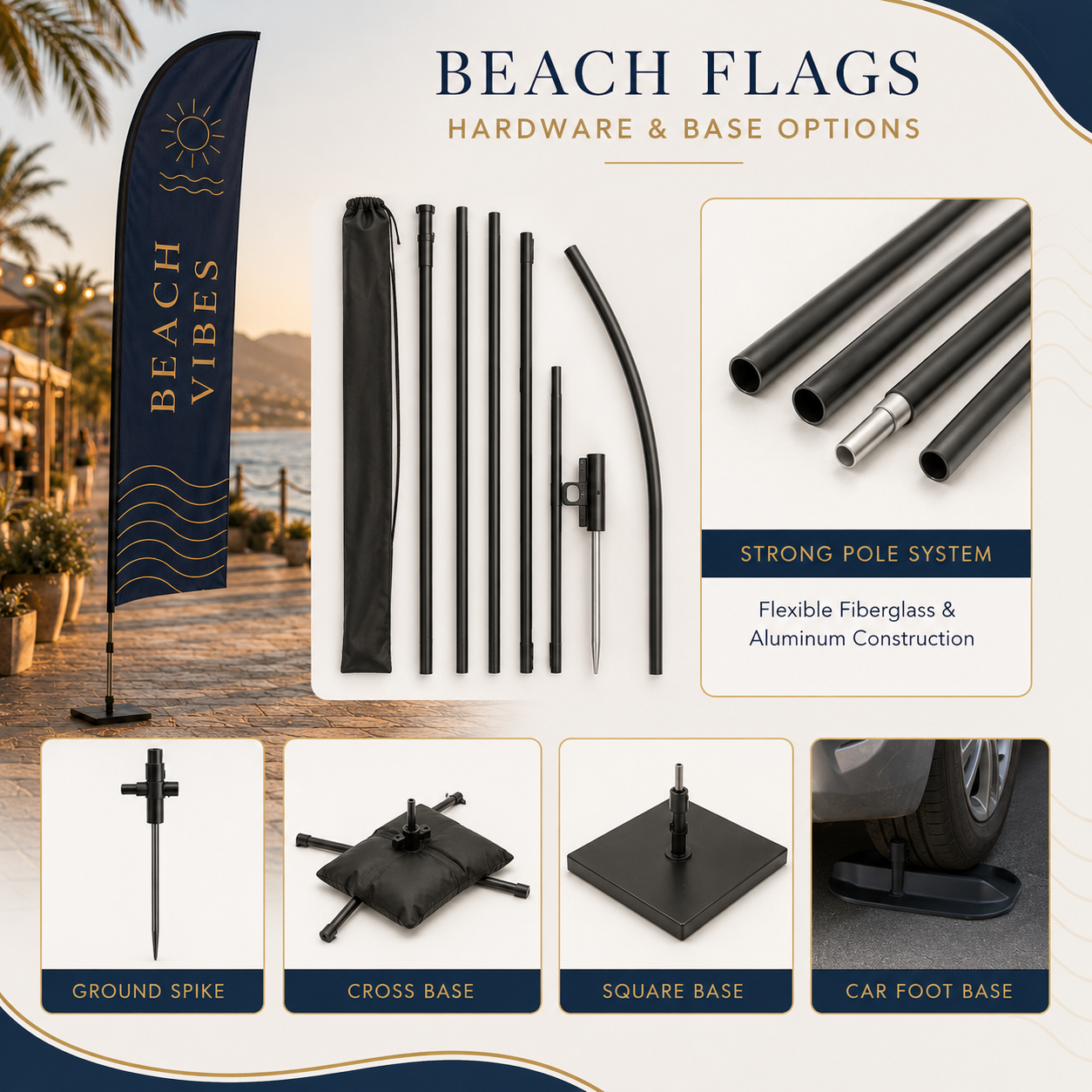 Custom Beach Flags,Custom Flags & Banners Manufacturer | Low MOQ, Fast Turnaround,Custom Beach Flags for Outdoor Events