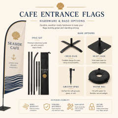 Custom Cafe Entrance Flags,Custom Flags & Banners Manufacturer | Low MOQ, Fast Turnaround,Custom Cafe Entrance Flags