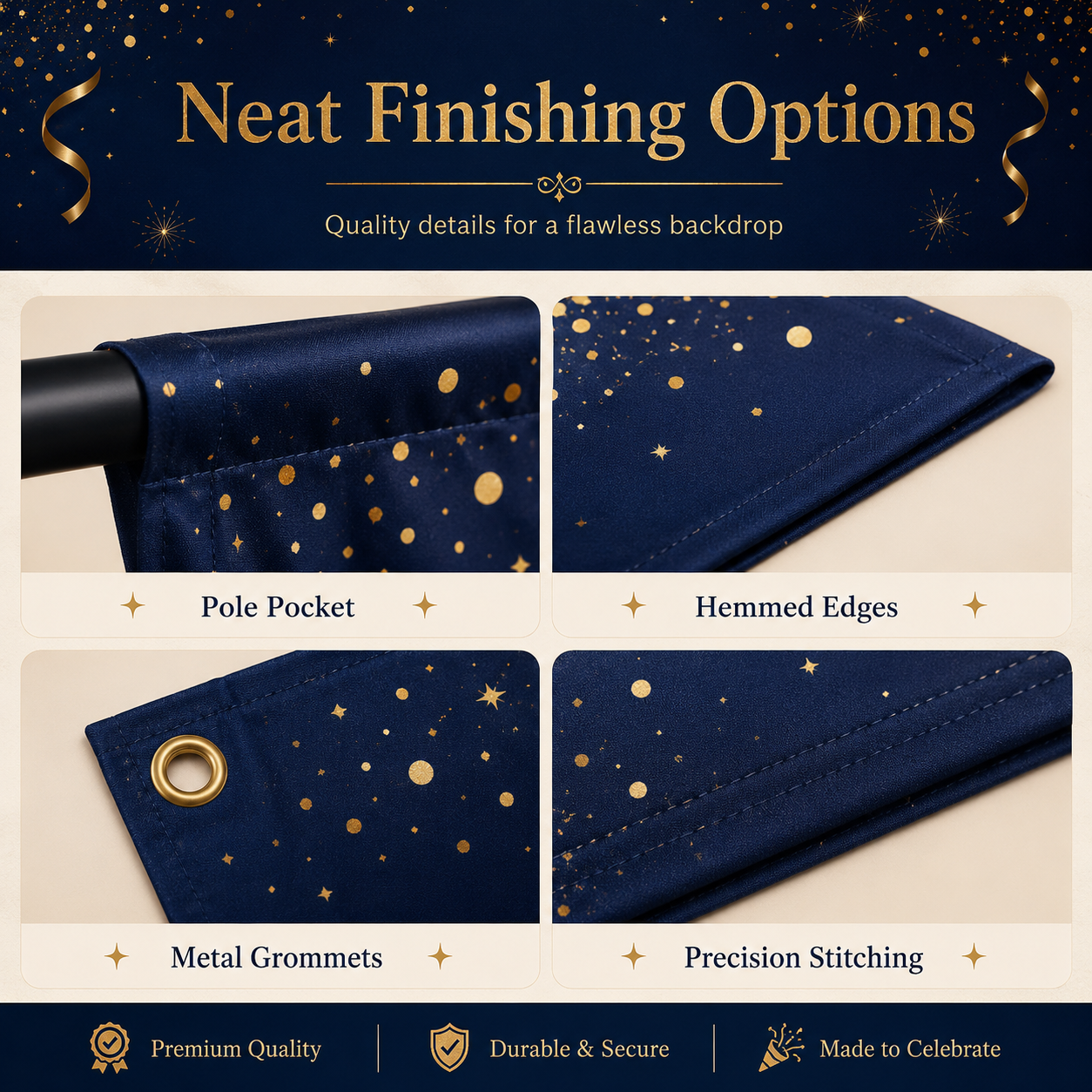 Custom Party Backdrops,Custom Flags & Banners Manufacturer | Low MOQ, Fast Turnaround,Custom Party Backdrops for Events