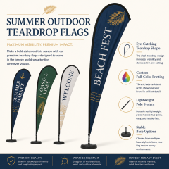 Custom Teardrop Flags,Custom Flags & Banners Manufacturer | Low MOQ, Fast Turnaround,Custom Teardrop Flags for Events