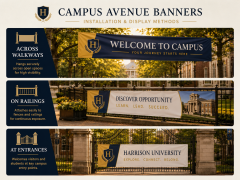 Custom Campus Avenue Banners,Custom Flags & Banners Manufacturer | Low MOQ, Fast Turnaround,Custom Campus Avenue Banners
