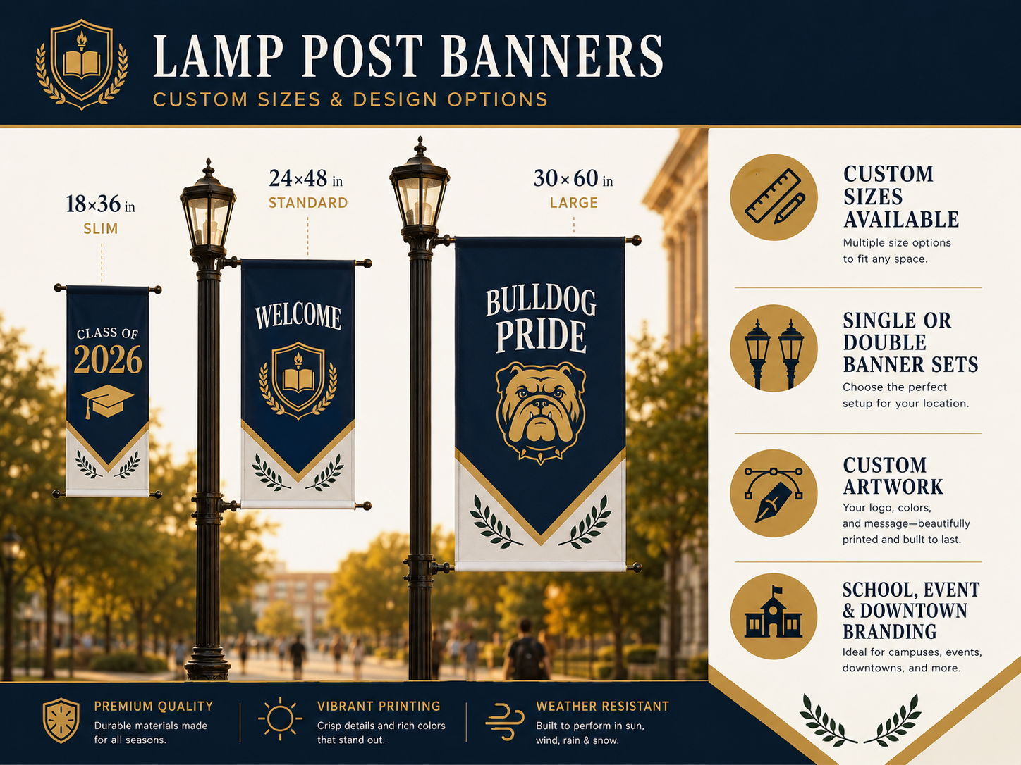 Custom Lamp Post Banners,Custom Flags & Banners Manufacturer | Low MOQ, Fast Turnaround,Custom Lamp Post Banners
