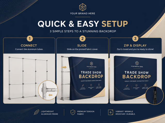 Custom Trade Show Backdrops,Custom Flags & Banners Manufacturer | Low MOQ, Fast Turnaround,Custom Trade Show Backdrops