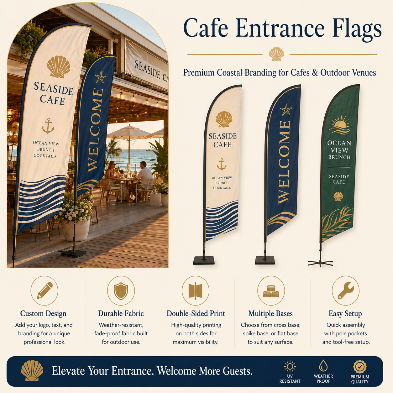 Custom Cafe Entrance Flags,Custom Flags & Banners Manufacturer | Low MOQ, Fast Turnaround,Custom Cafe Entrance Flags