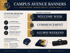 Custom Campus Avenue Banners,Custom Flags & Banners Manufacturer | Low MOQ, Fast Turnaround,Custom Campus Avenue Banners