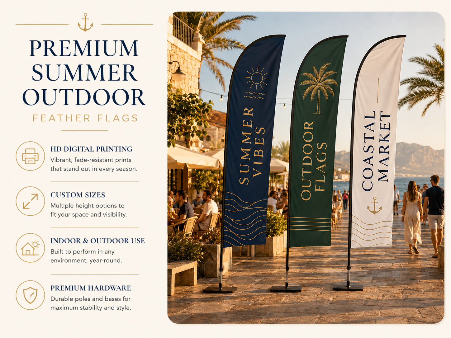 Custom Feather Flags,Custom Flags & Banners Manufacturer | Low MOQ, Fast Turnaround,Custom Feather Flags for Outdoor Events