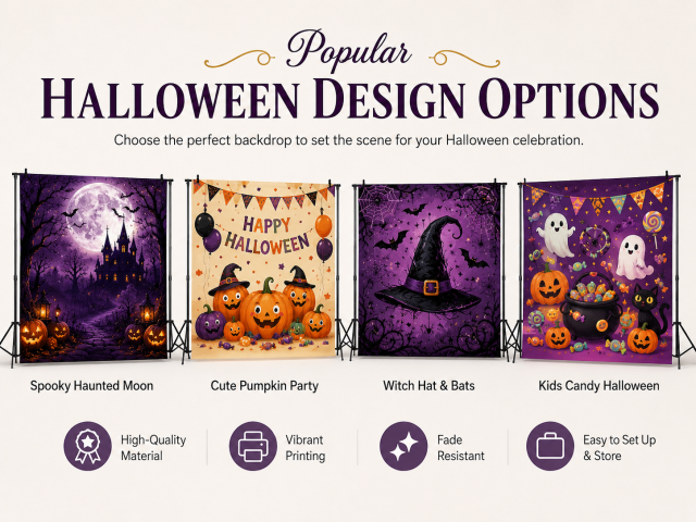 Halloween Backdrops,Custom Flags & Banners Manufacturer | Low MOQ, Fast Turnaround,Halloween Backdrops | Custom Photo Displays