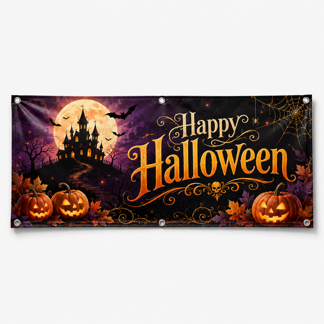 Halloween banners for retail store seasonal promotion