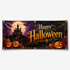 Halloween banners for retail store seasonal promotion