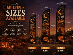 Custom Halloween Feather Flags,Custom Flags & Banners Manufacturer | Low MOQ, Fast Turnaround,Custom Halloween Feather Flags
