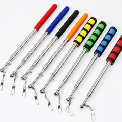 Swivel Clip · Stainless Steel Pole · Rubber & Foam Grip Options