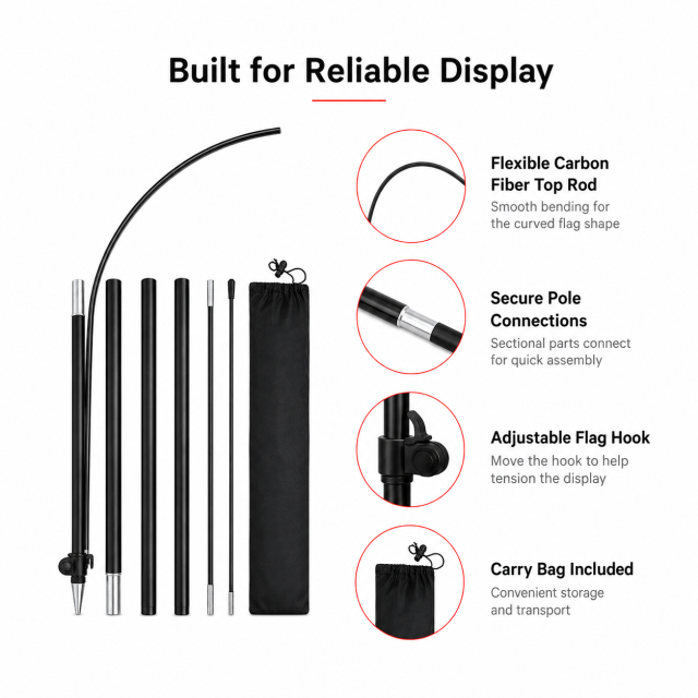 Sectional Aluminum Beach Flag Pole Kit with Carry Bag,Custom Flags & Banners Manufacturer | Low MOQ, Fast Turnaround,Beach Flag Pole Kit with Carry Bag | Jiangtang Trade