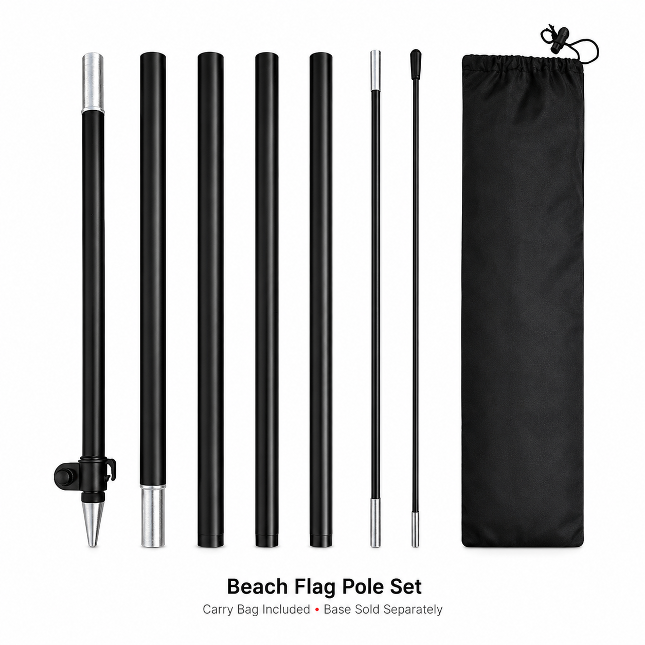 Sectional Aluminum Beach Flag Pole Kit with Carry Bag,Custom Flags & Banners Manufacturer | Low MOQ, Fast Turnaround,Beach Flag Pole Kit with Carry Bag | Jiangtang Trade