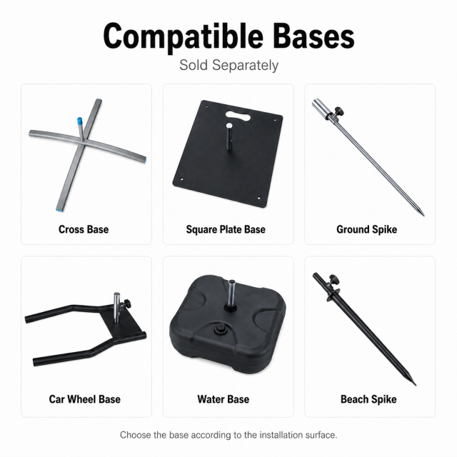 Sectional Aluminum Beach Flag Pole Kit with Carry Bag,Custom Flags & Banners Manufacturer | Low MOQ, Fast Turnaround,Beach Flag Pole Kit with Carry Bag | Jiangtang Trade