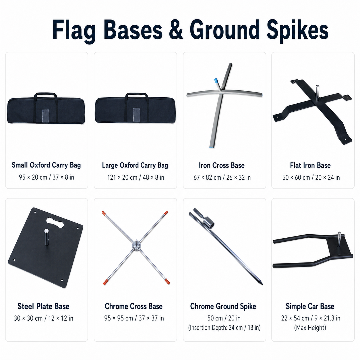 Flag Bases, Ground Spikes & Carry Bags for Advertising Flags,Custom Flags & Banners Manufacturer | Low MOQ, Fast Turnaround,Flag Bases & Ground Spikes | Jiangtang Trade