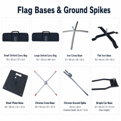 Flag Bases, Ground Spikes & Carry Bags for Advertising Flags,Custom Flags & Banners Manufacturer | Low MOQ, Fast Turnaround,Flag Bases & Ground Spikes | Jiangtang Trade