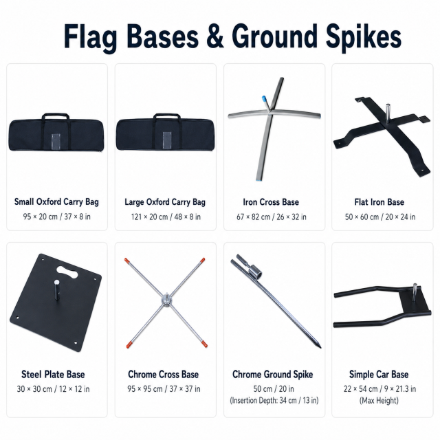 Flag Bases, Ground Spikes & Carry Bags for Advertising Flags,Custom Flags & Banners Manufacturer | Low MOQ, Fast Turnaround,Flag Bases & Ground Spikes | Jiangtang Trade