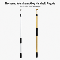 3 m Aluminum Alloy Handheld Telescopic Flag Pole