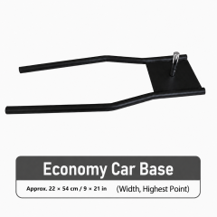 Black car wheel base for feather and teardrop advertising flag poles