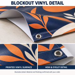 Custom blockout vinyl banner size illustration with landscape, portrait and square formats