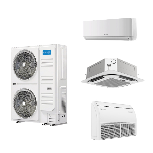 High Quality One Outdoor Two Units Automatic DC Central HVAC for Office Wholesale Price R410A R454B Motor VRF Air Conditioning,MANJA,High Quality One Outdoor Two Units Automatic DC Central HVAC for Office Wholesale Price R410A R454B Motor VRF Air Conditioning