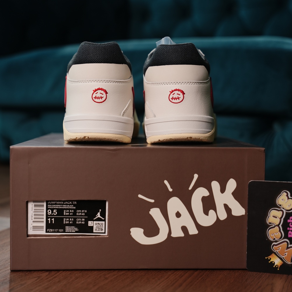 Jordan 2 Travis Scott x Jordan Cut The Check Nice Kicks Black White Red
