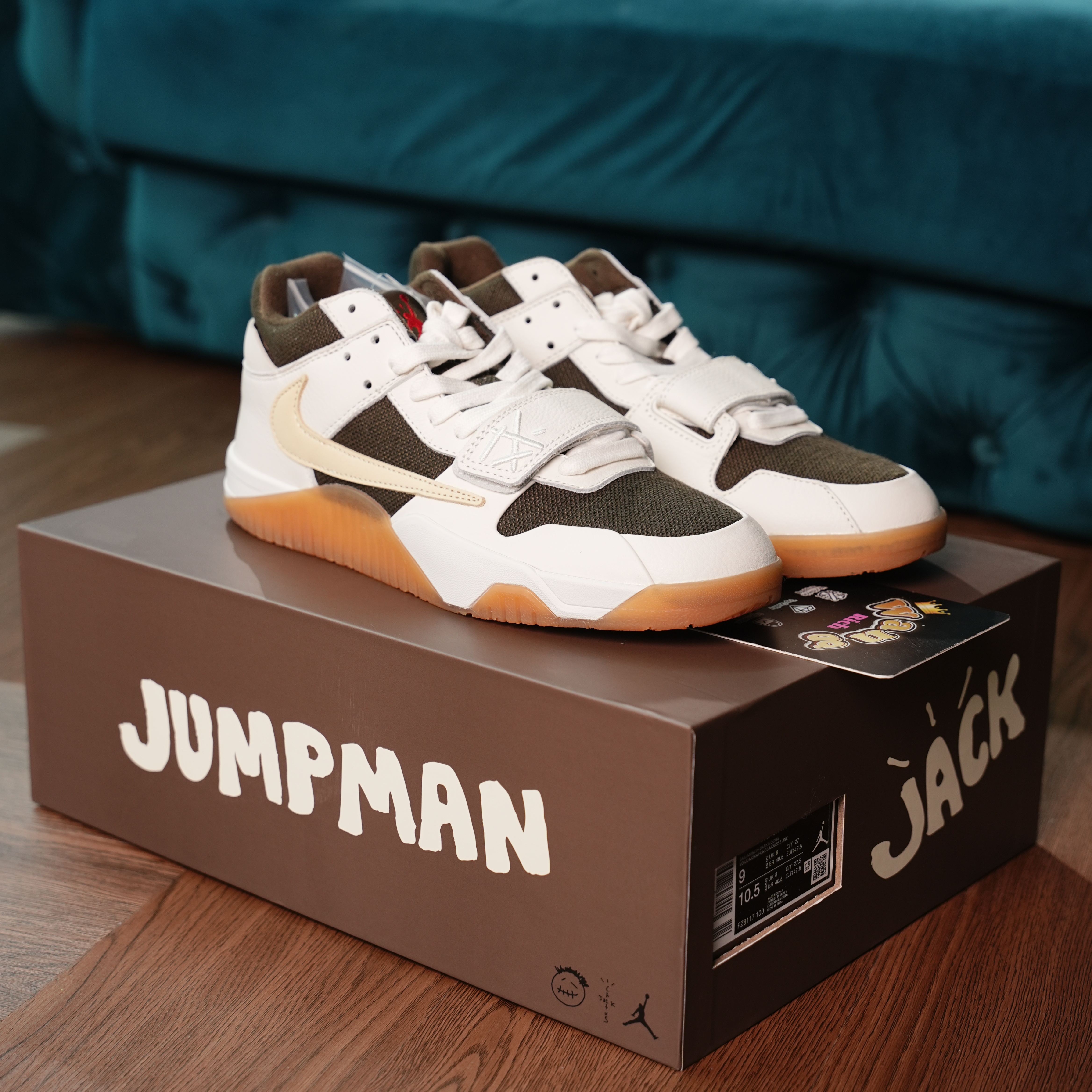 Jordan 2 Travis Scott x Jordan Cut The Check Nice Kicks White Brown