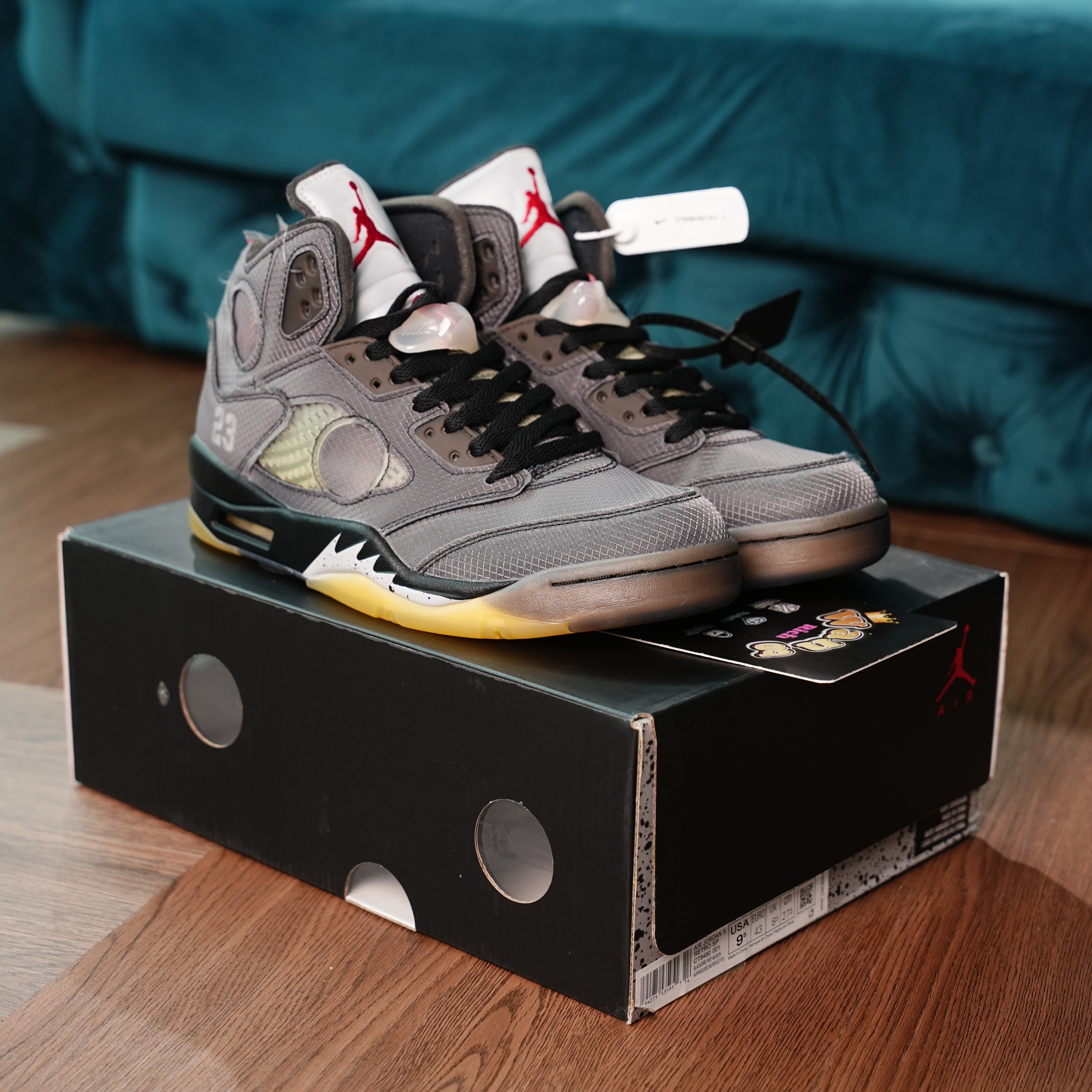 Air Jordan 5 Retro Off-White Black