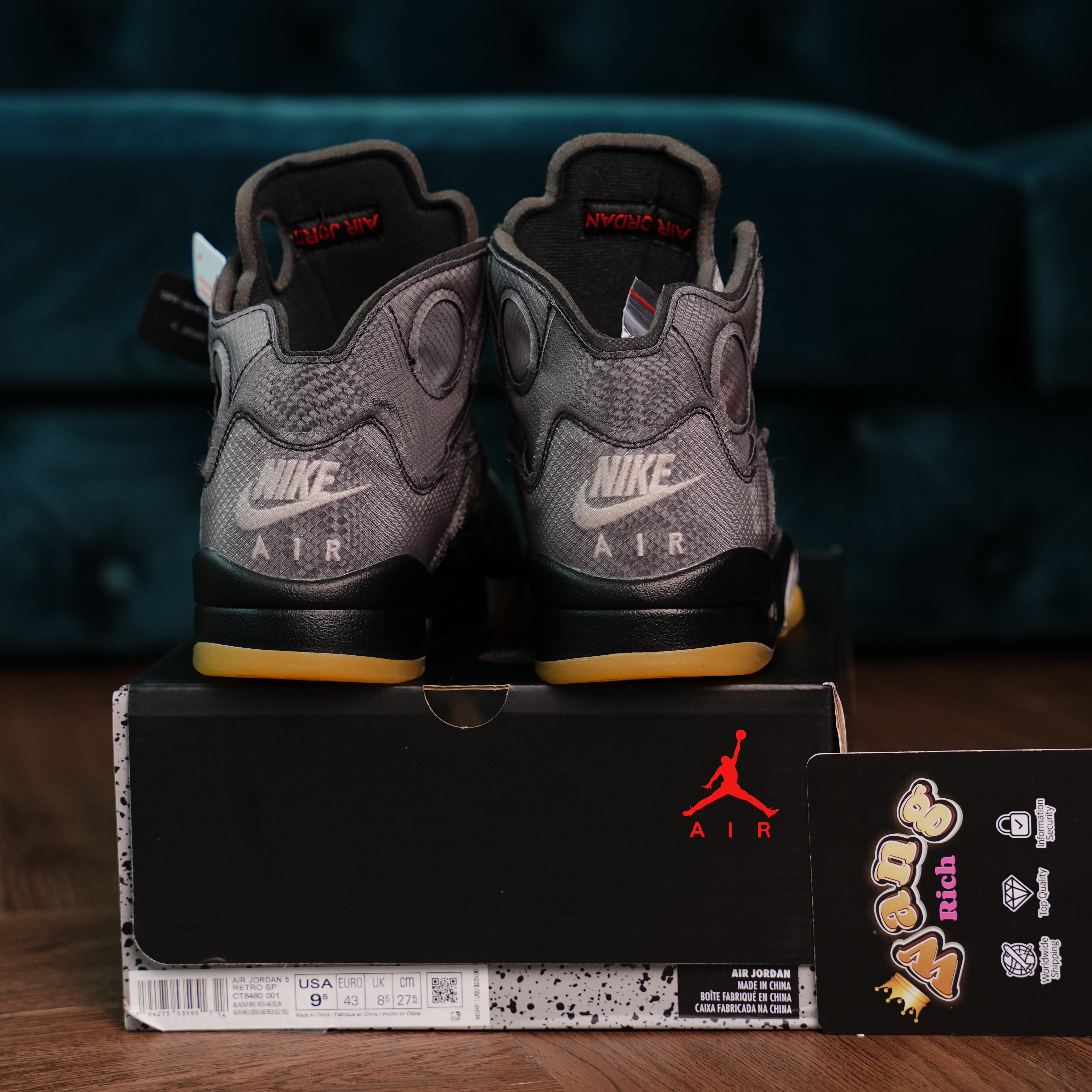 Air Jordan 5 Retro Off-White Black