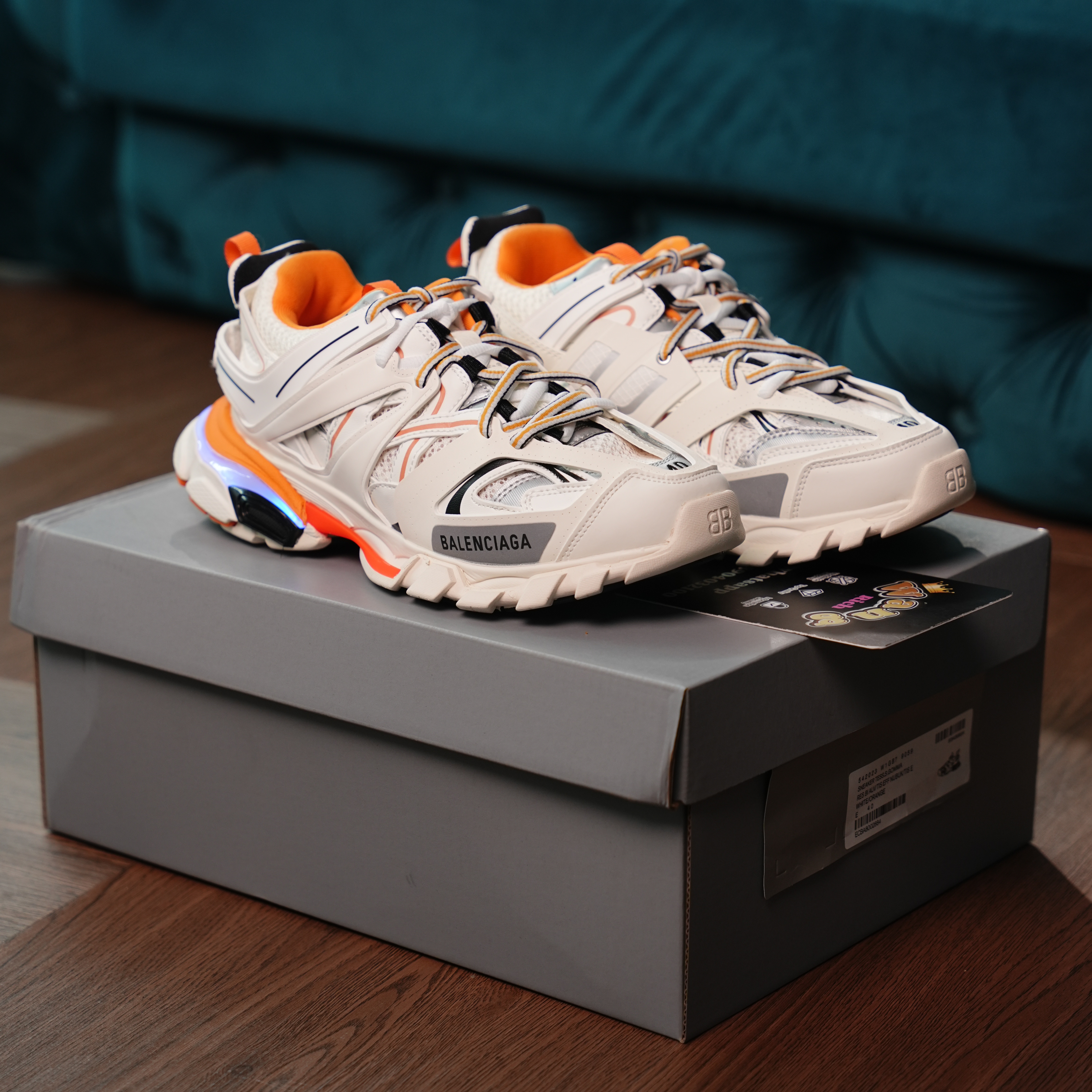 Balenciaga Track White Orange(LED)