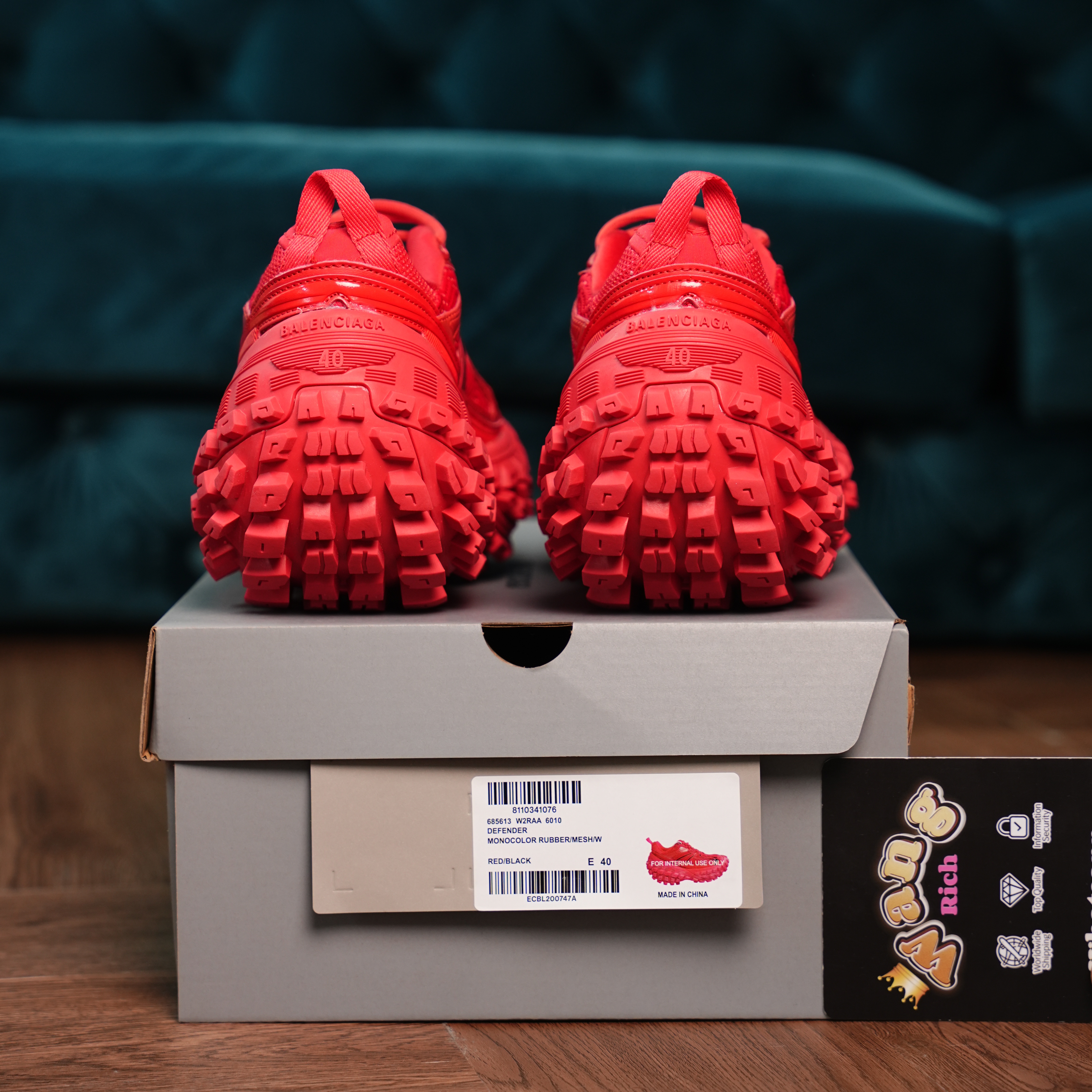 Balenciaga Defender Red Black
