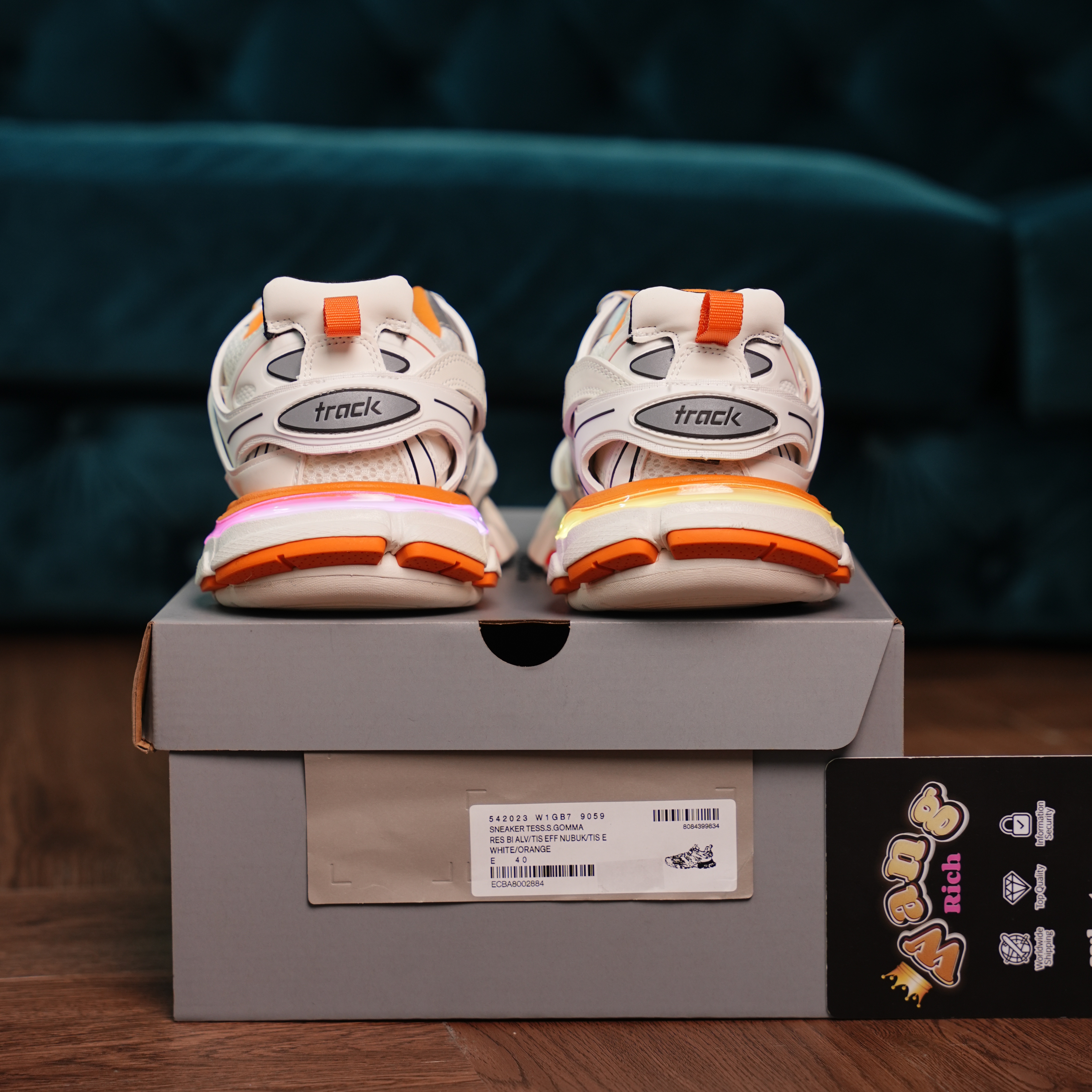 Balenciaga Track White Orange(LED)