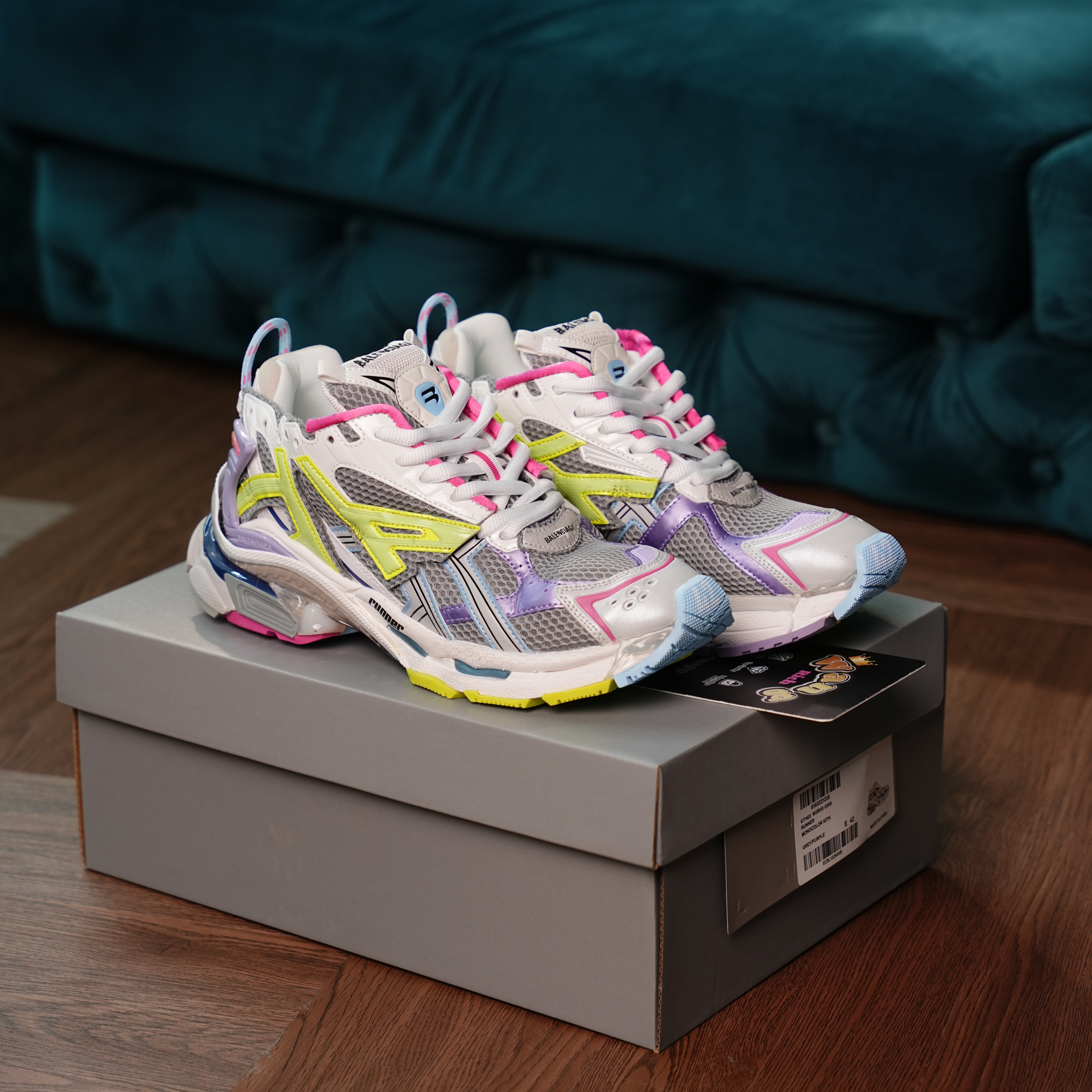 Balenciaga Runner White Yellow Purple