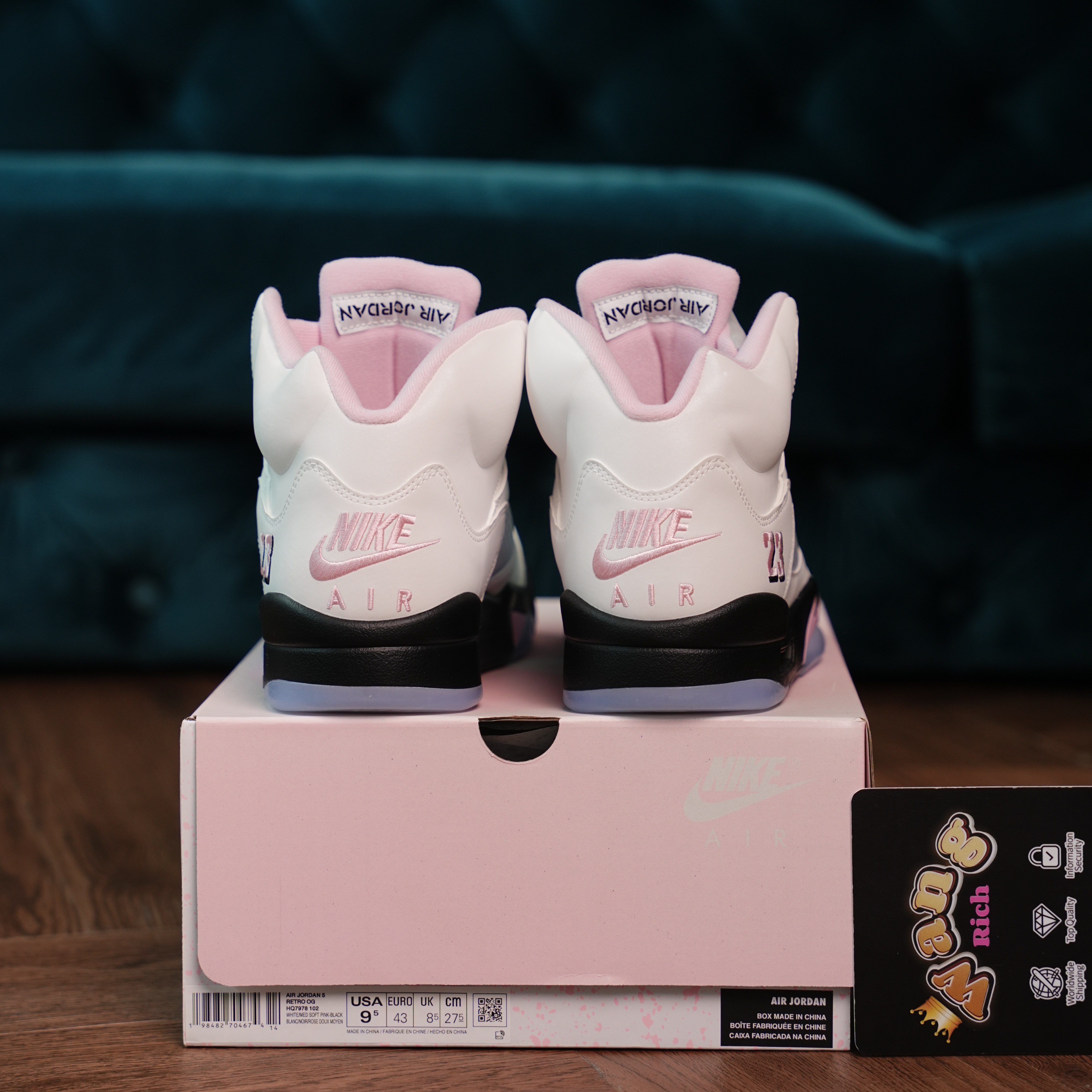 Air Jordan 5 Medium Soft Pink