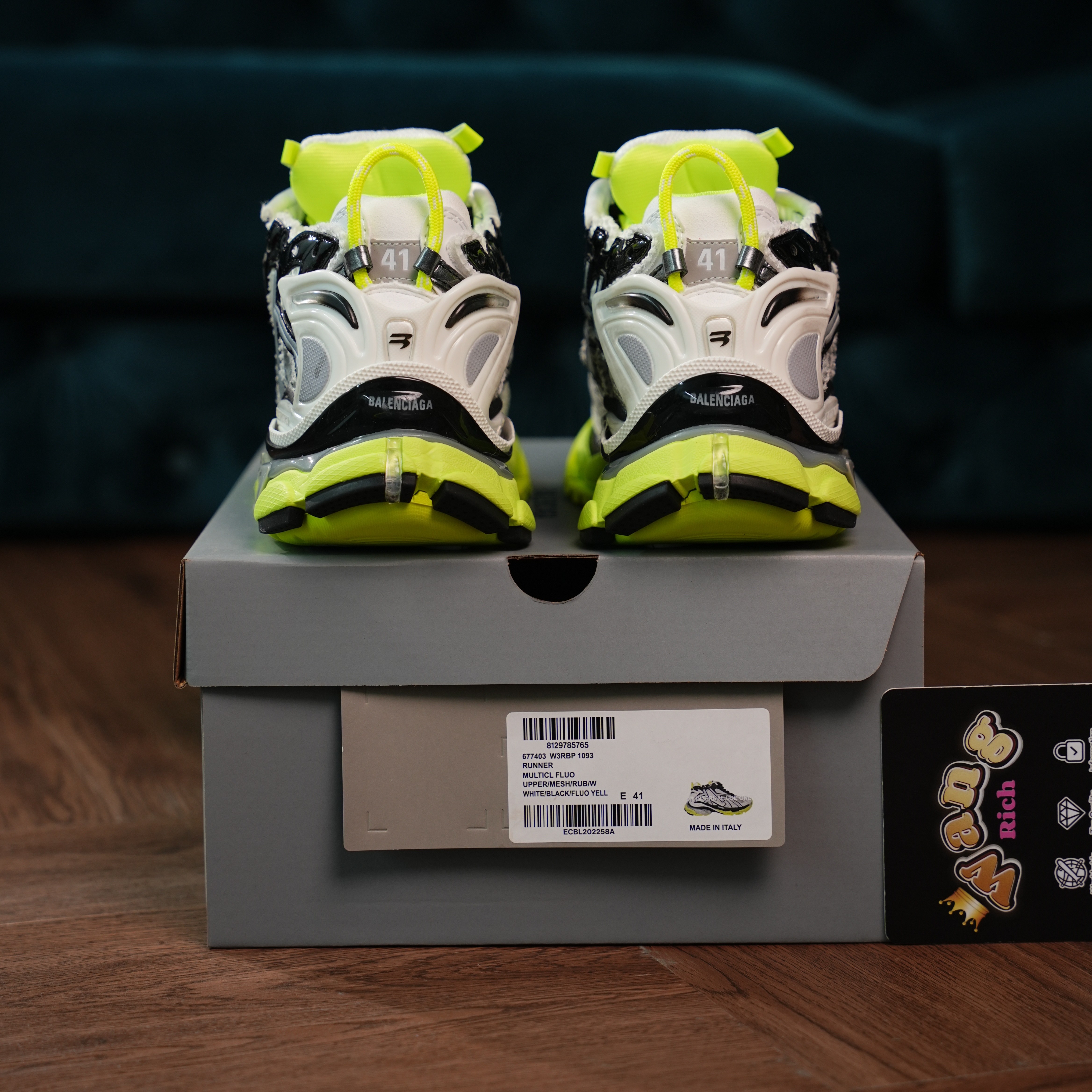 Balenciaga Runner White Neon Yellow