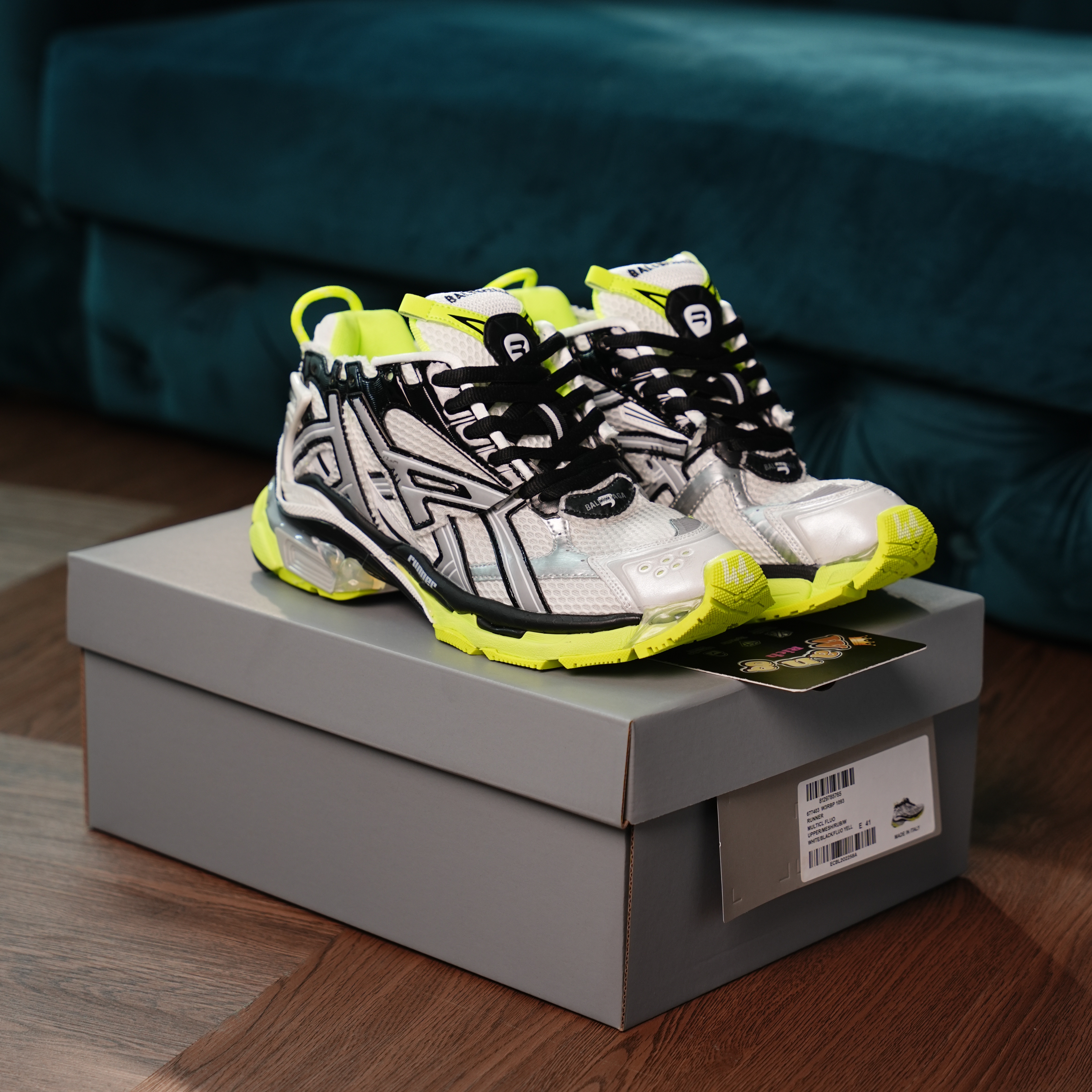 Balenciaga Runner White Neon Yellow