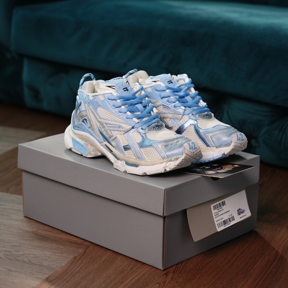 Balenciaga Runner White Light Blue