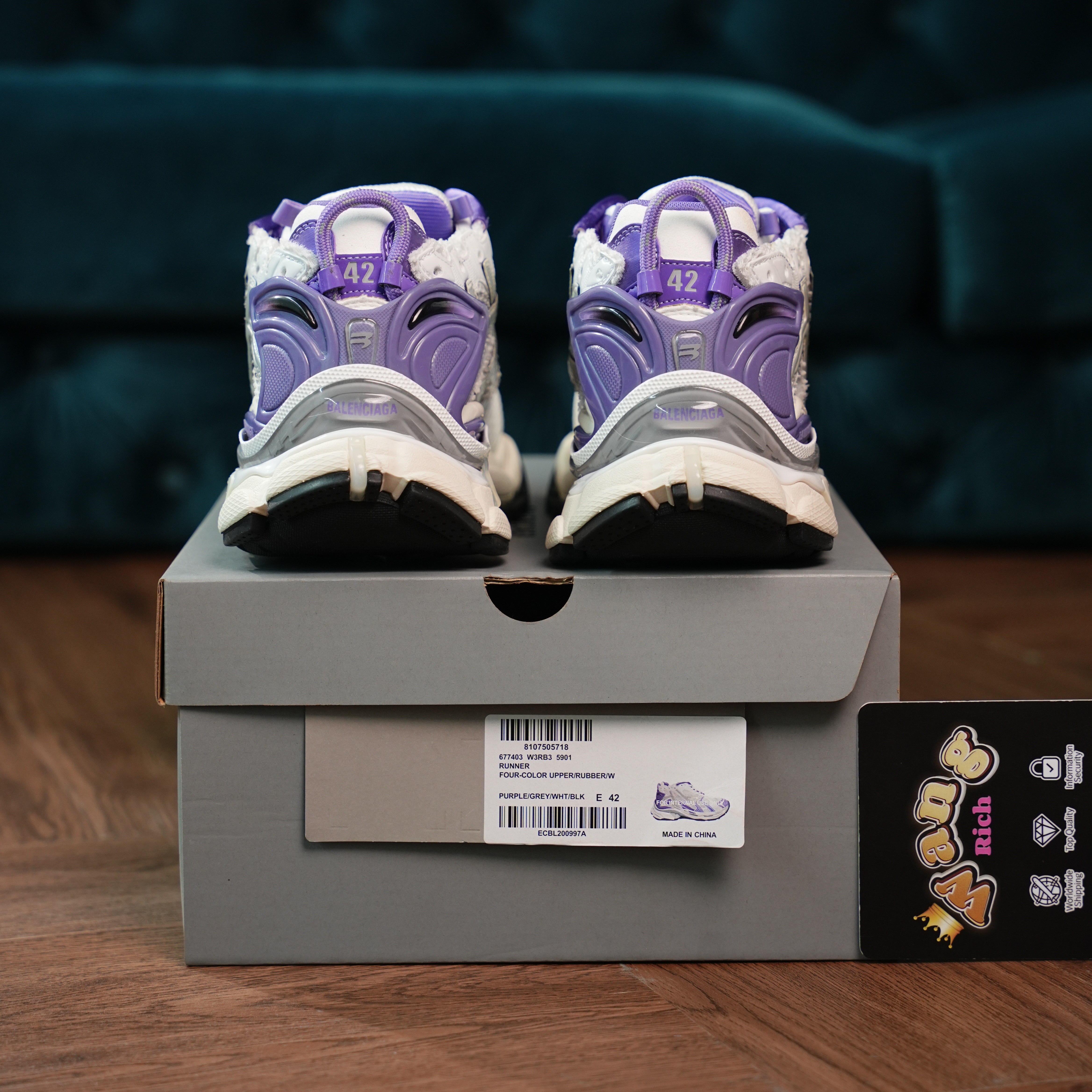 Balenciaga Runner White Purple